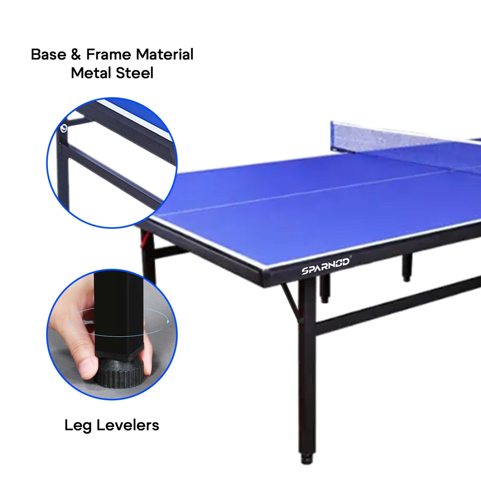 Sparnod Fitness Table Tennis Table for Indoor Sport Use, STT-12