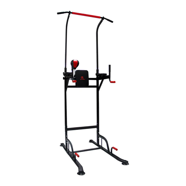 Ta Sport Z6206C VKR Gym Training Station – Vertical Knee Raise & Dip Tower (Black/Red)