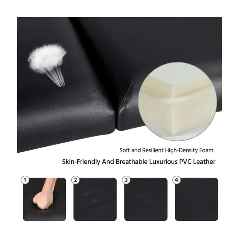 Nourest Three Foldable Professional Massage Table with Aluminum Frame