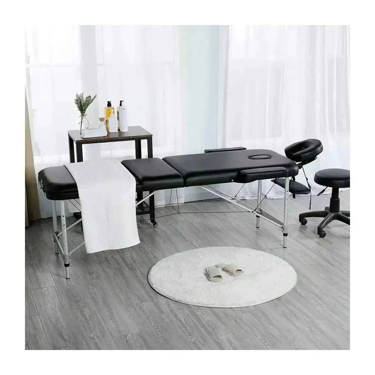 Nourest Three Foldable Professional Massage Table with Aluminum Frame