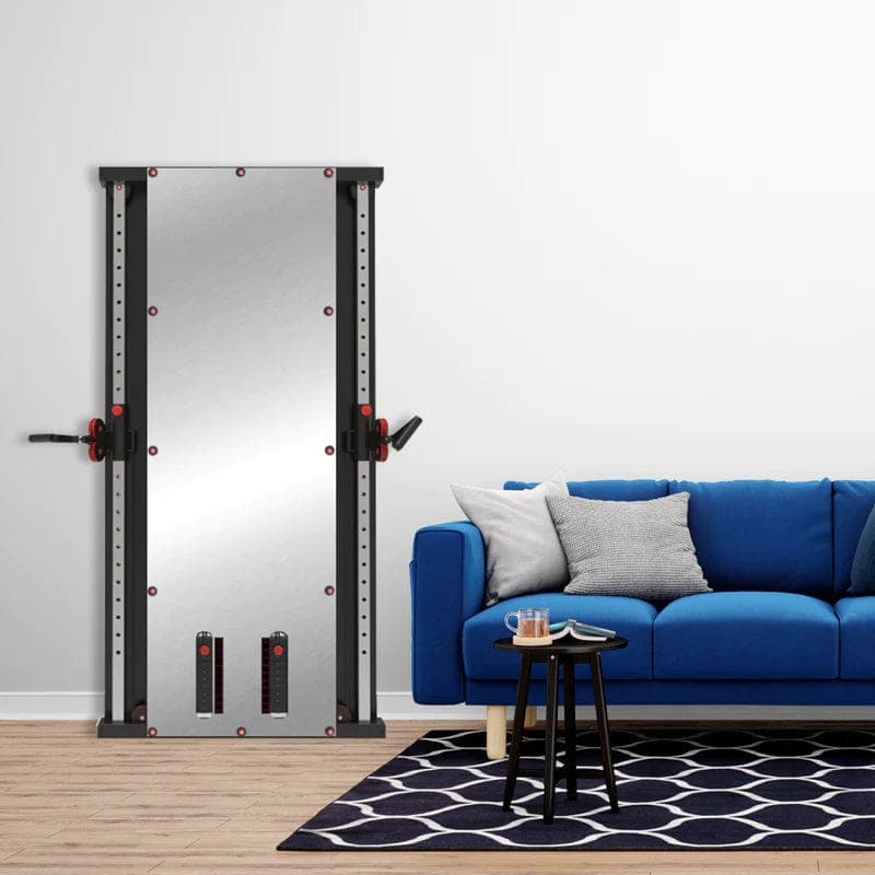 Combo Deal | 1441 Fitness Wall Mounted Mirror Functional Trainer - 41FGT980 + Adjustable Bench A8007