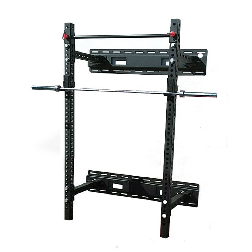 1441 Fitness Heavy Duty Folding Squat Rack (Wall Mounted)