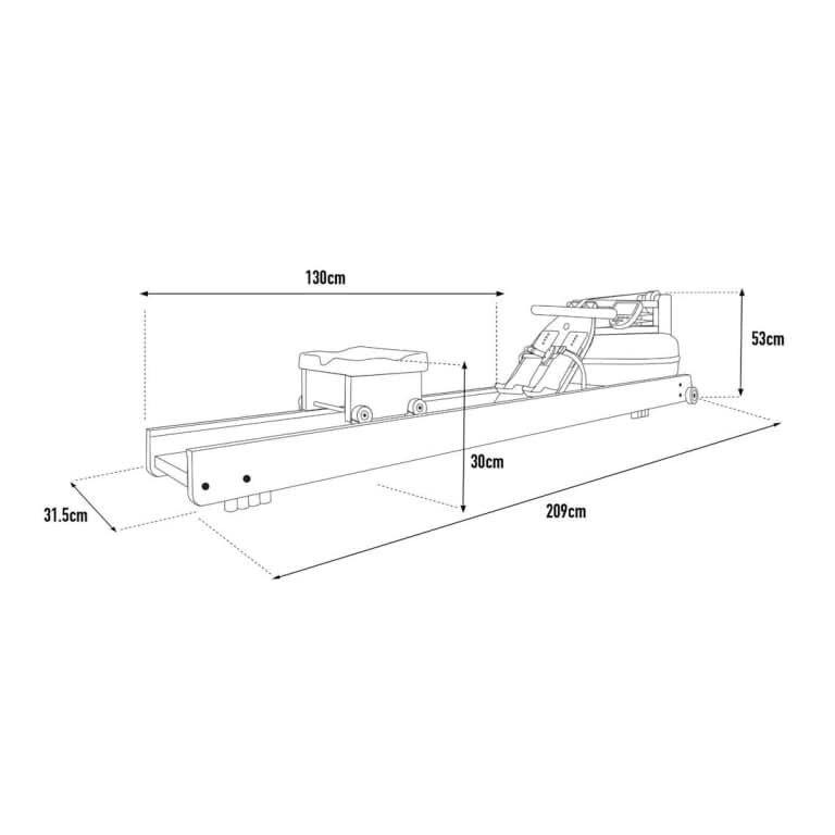 WaterRower Oak Rowing Machine With S4 Monitor