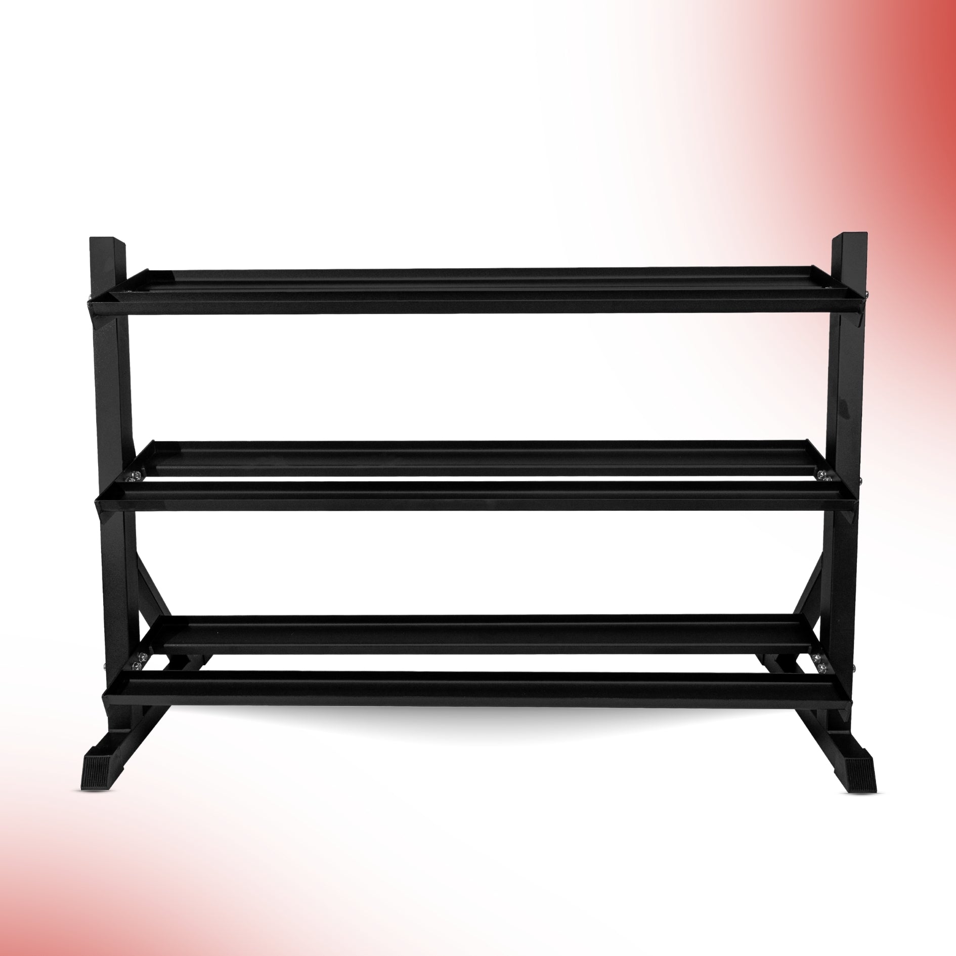 Level Fitness 3 Tier Dumbbell Rack for 8 Pairs