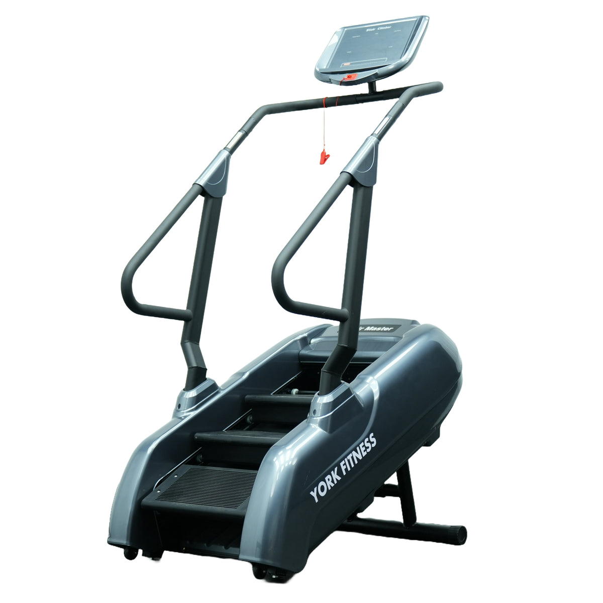 York Fitness Stair Climber with Screen, Black