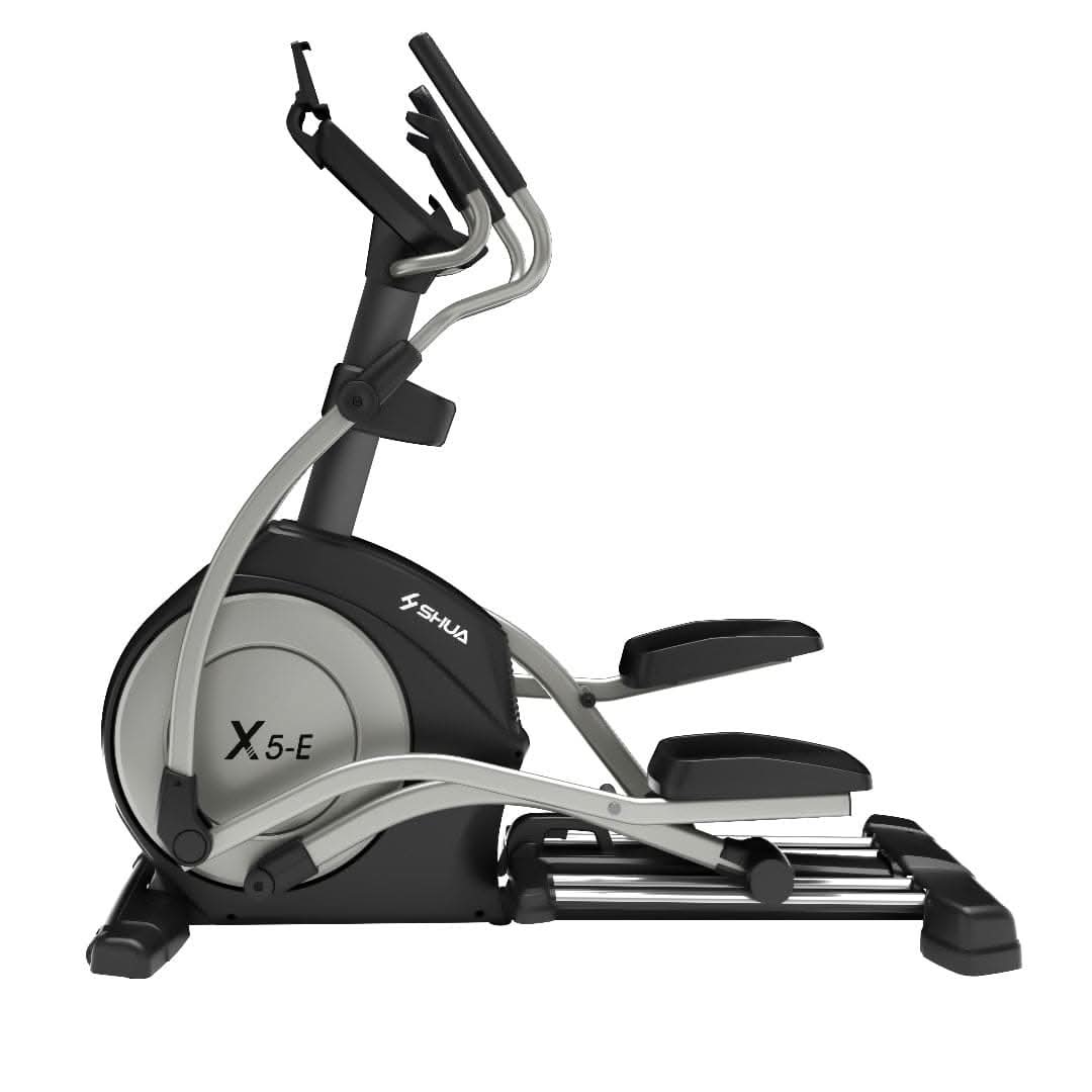 SHUA, Semi Commercial Elliptical SH-B6500E, Silver Gray , Black