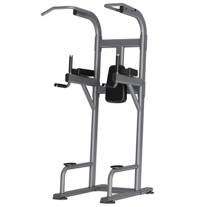 Insight Fitness Vertical Knee Raise & Dip Station DR008 – Grey | Core & Triceps Workout Machine