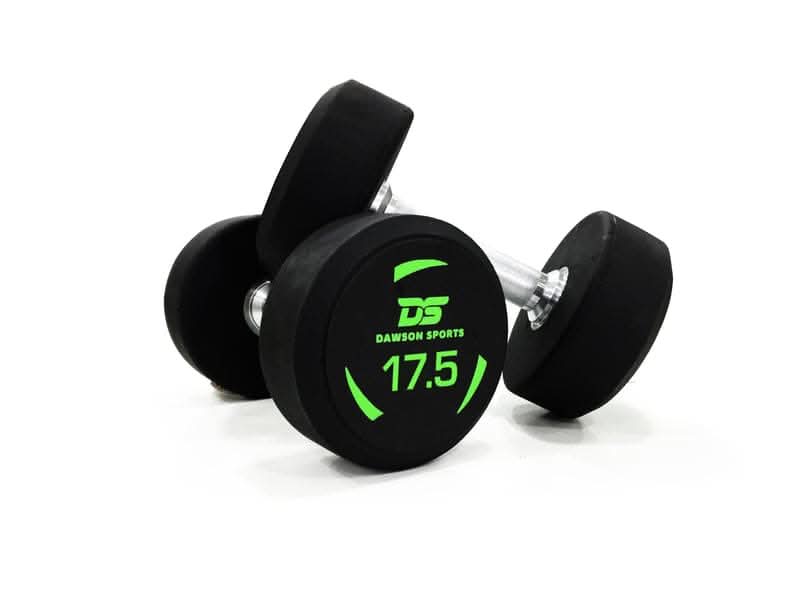 DS Rubber Dumbbells - 17.5kg