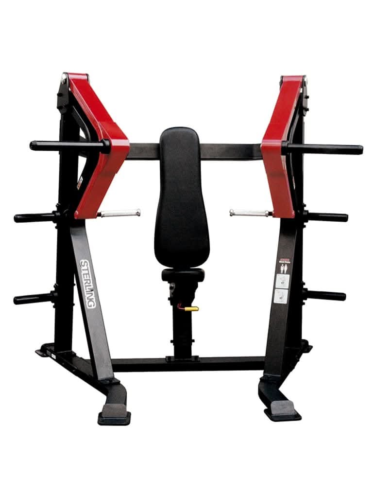 Impulse Fitness SL7001 Chest Press – Seated Upper Body Press Machine (Black & Red)
