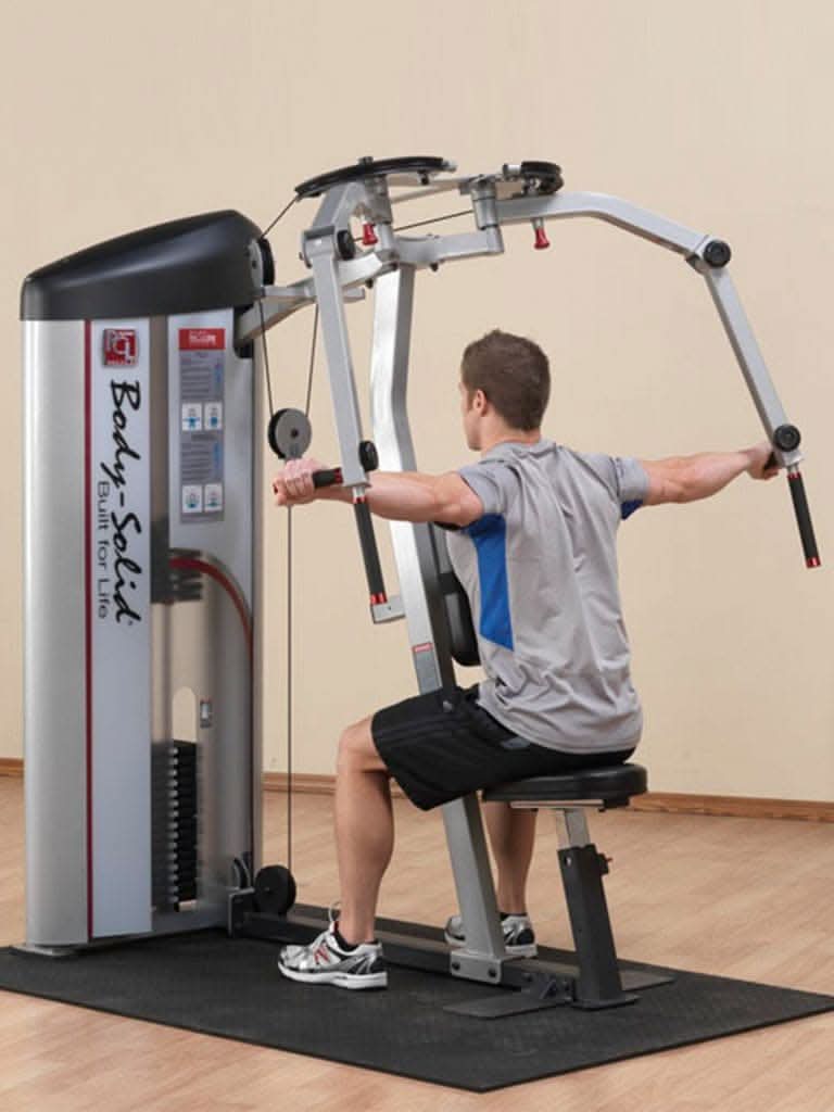 Body-Solid PC2 Pec Fly & Rear Delt Machine with 160lb Stack | Chest & Shoulder Trainer