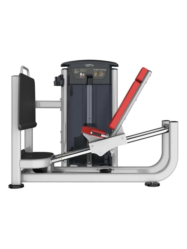 Impulse Fitness IT9510 Leg Press – Seated Lower Body Training Machine (200 lbs, Silver & Black)