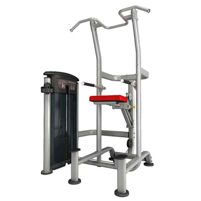 Impulse Fitness Assisted Chin Dip Combo Machine IT9520 – Silver & Black | Pull-Up & Dip Trainer