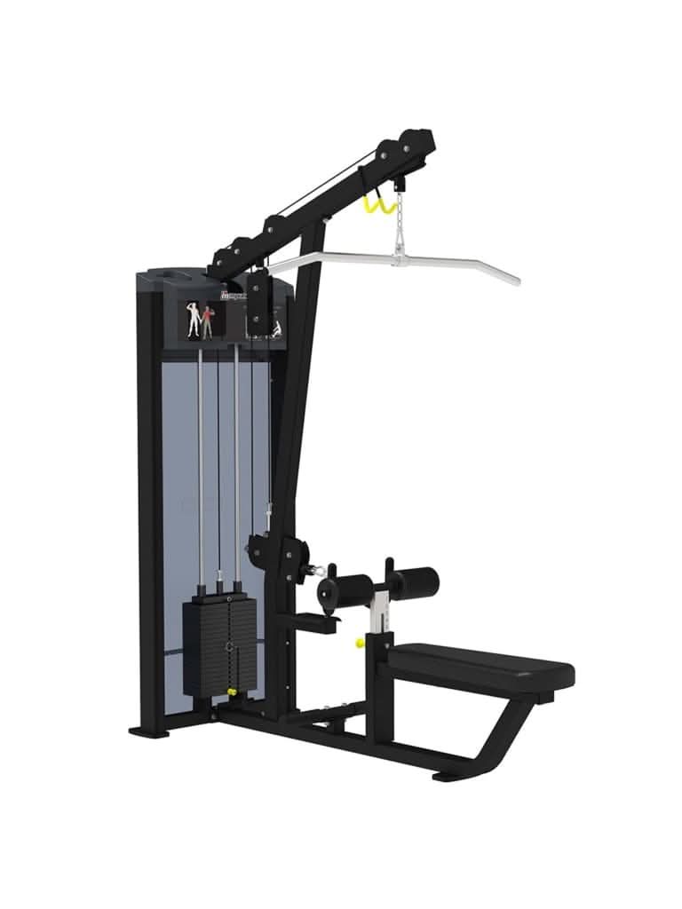 Impulse Fitness IF9322 Lat Pulldown & Low Row – Dual Back Training Station (Black)