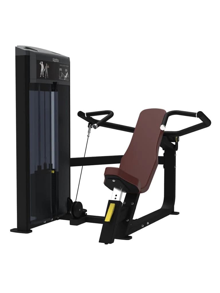 Impulse Fitness IF9312 Shoulder Press – Seated Overhead Press Machine (Silver & Black)