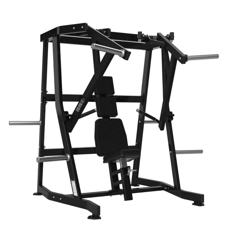 York HS-1003 Chest Press – Seated Upper Body Press Trainer (Matt Black)
