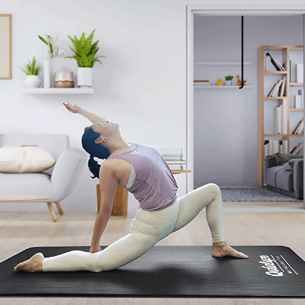 York, Nbr Yoga Mat 190 X 100 X 1 Cm, Ymnbr1901, Black