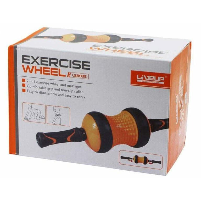 LiveUp AB Wheel | LS9035, Orange/Black