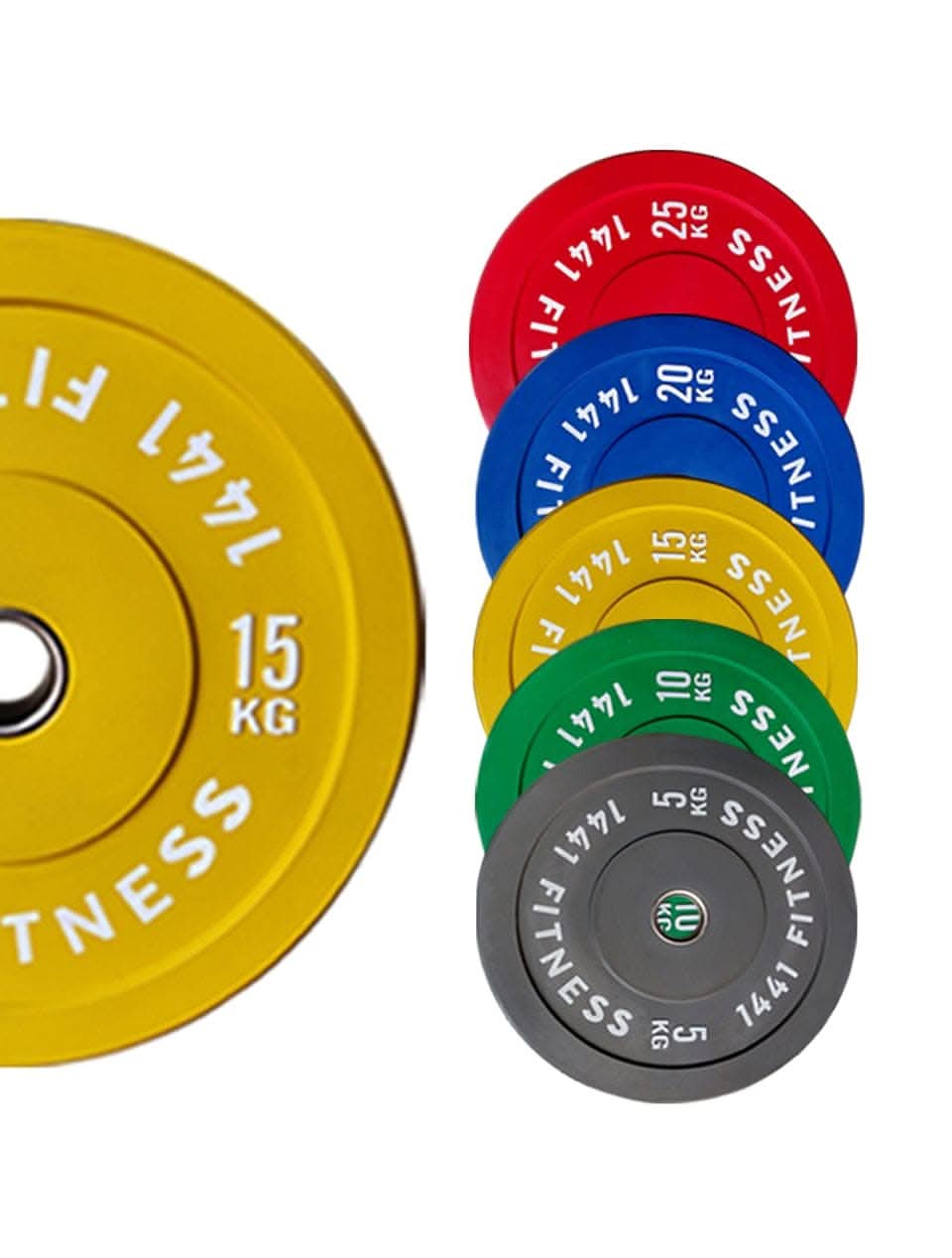 1441 Fitness Color Bumper Plates 5 Kg to 25 Kg
