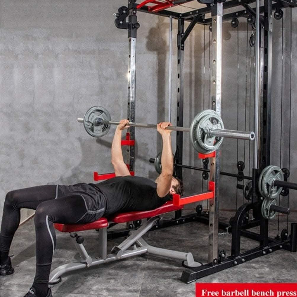 1441 Fitness Heavy Duty Smith Machine with Cable Crossover & Squat Rack - J009