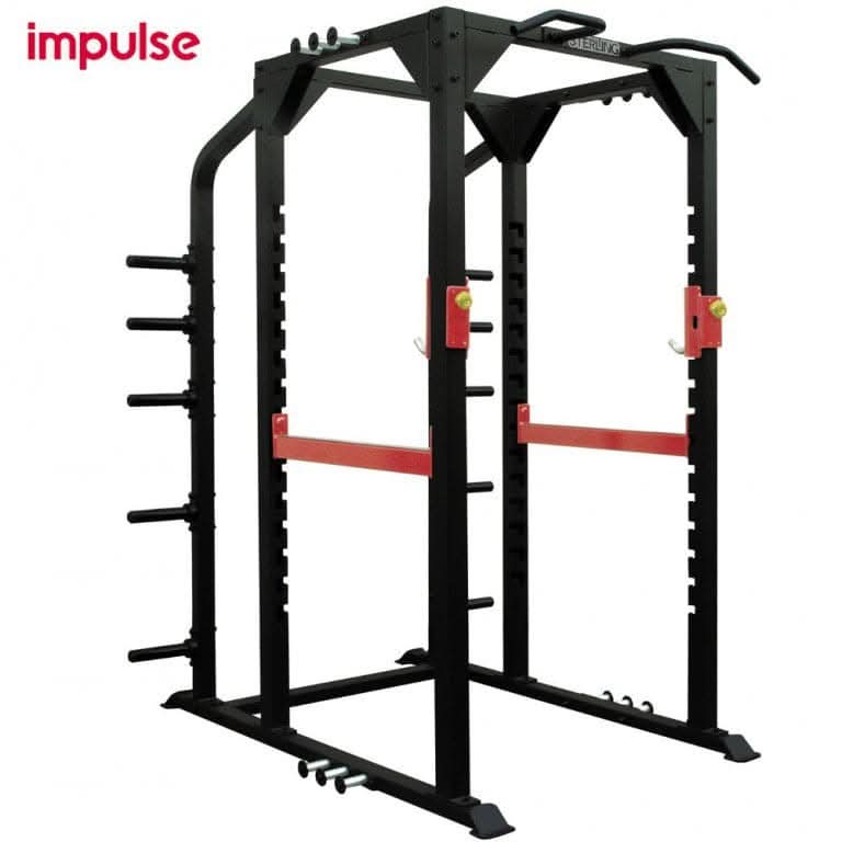 Impulse Fitness SL7015 Full Power Rack – Heavy-Duty Squat & Strength Training Rack (Black)