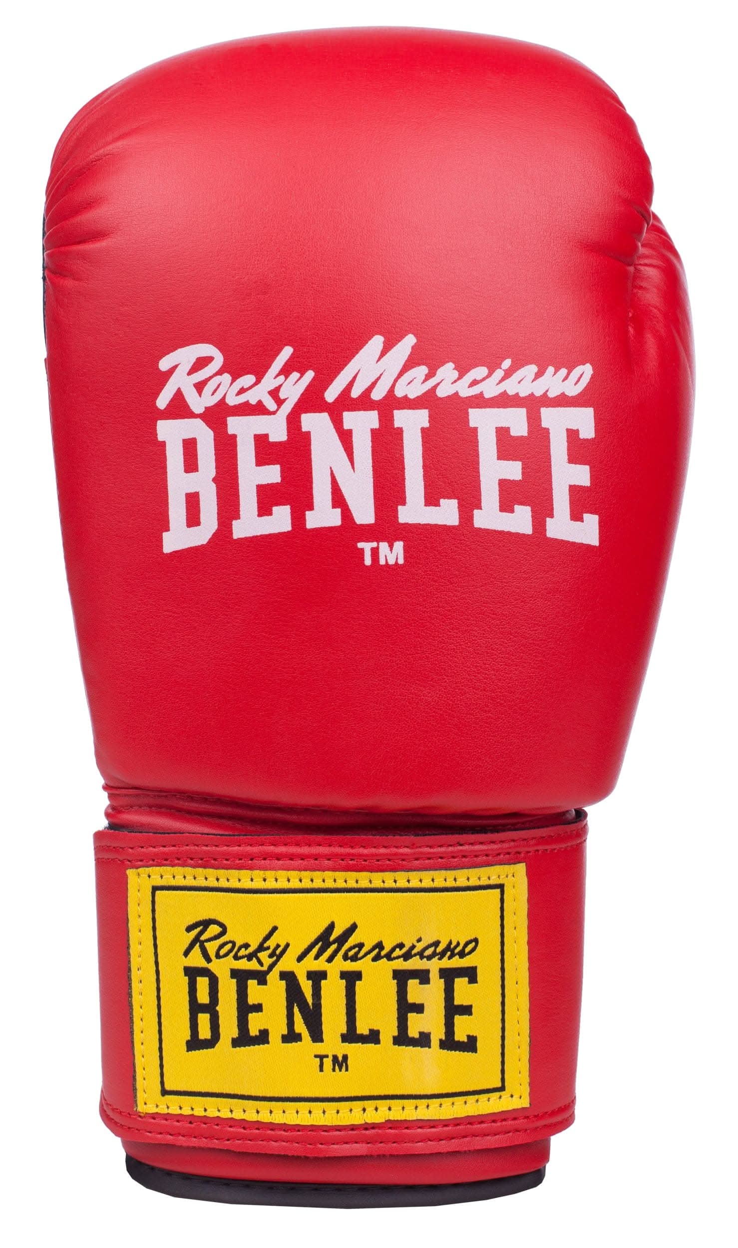 Benlee Rodney Artificial Leather Boxing Gloves, Red/Black, 16Oz