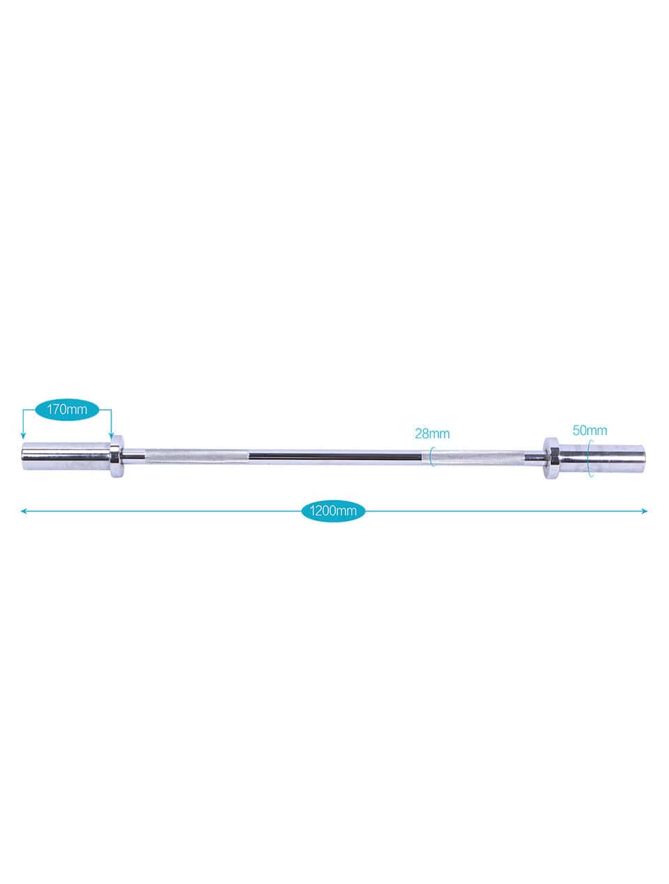 LivePro 4 Ft Olympic Straight Barbell