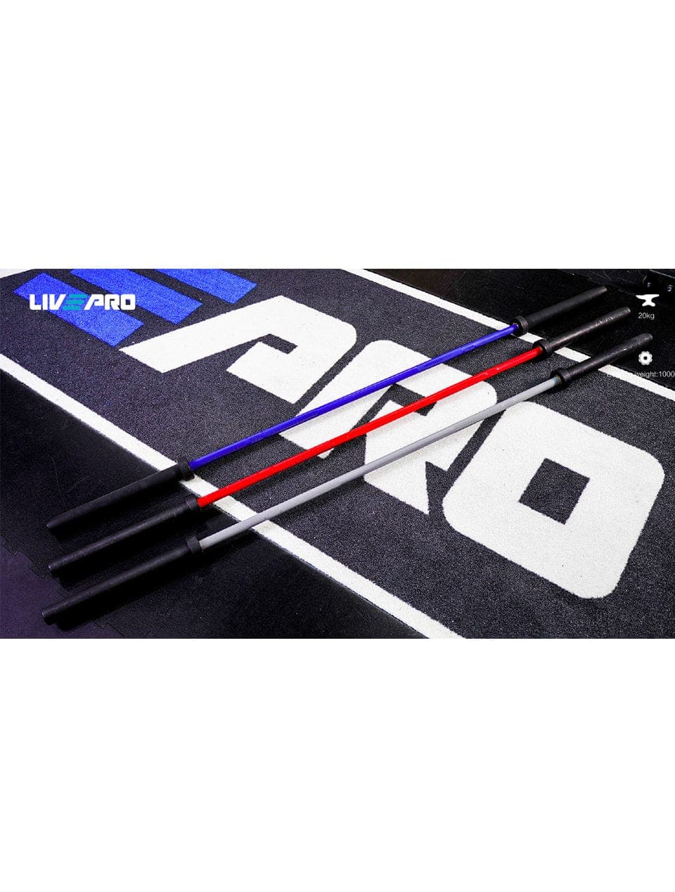 LivePro 7 feet Cerakote Training Bar - Athletix.ae