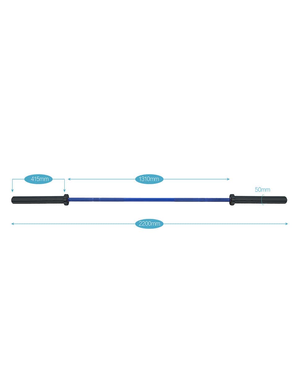 LivePro 7 feet Cerakote Training Bar - Athletix.ae
