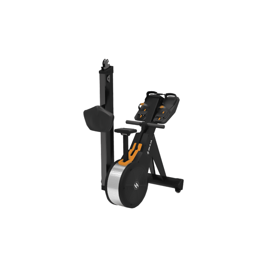 SHUA, Commercial Rowing Machine Silver Gray SH-R8100, Black