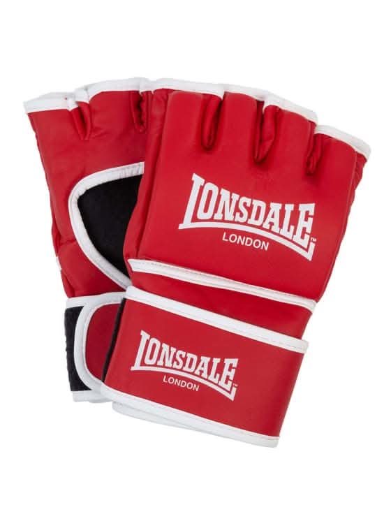 Lonsdale Harlton Artificial Leather Mma Sparring Glove, Red & White