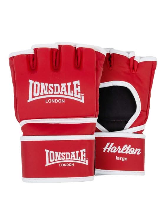 Lonsdale Harlton Artificial Leather Mma Sparring Glove, Red & White