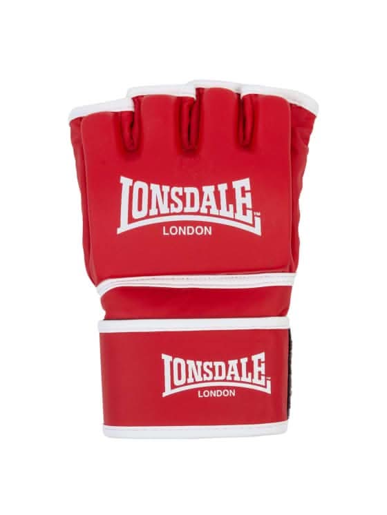 Lonsdale Harlton Artificial Leather Mma Sparring Glove, Red & White