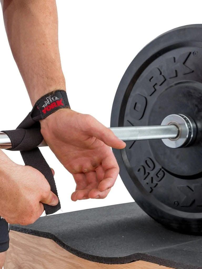 York, Fitness Weight Lifting Strap, 6316, Black