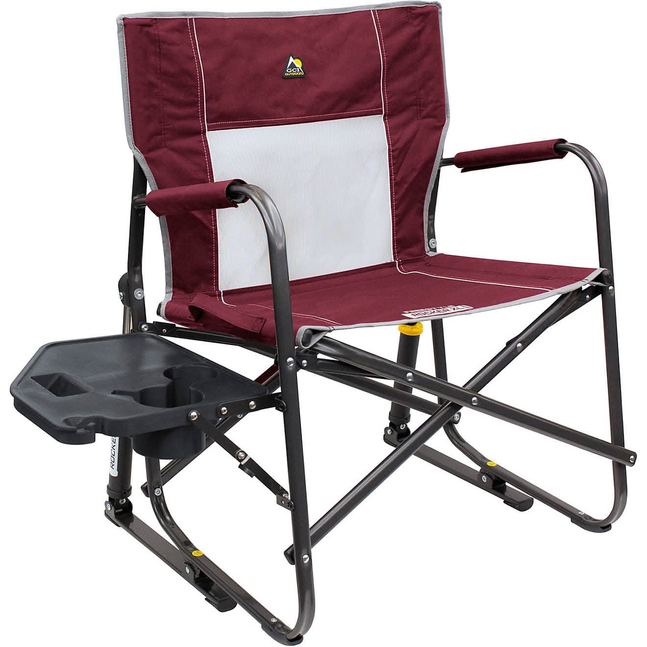 GCI Outdoor XL Freestyle Rocker with Side Table, Cinnamon