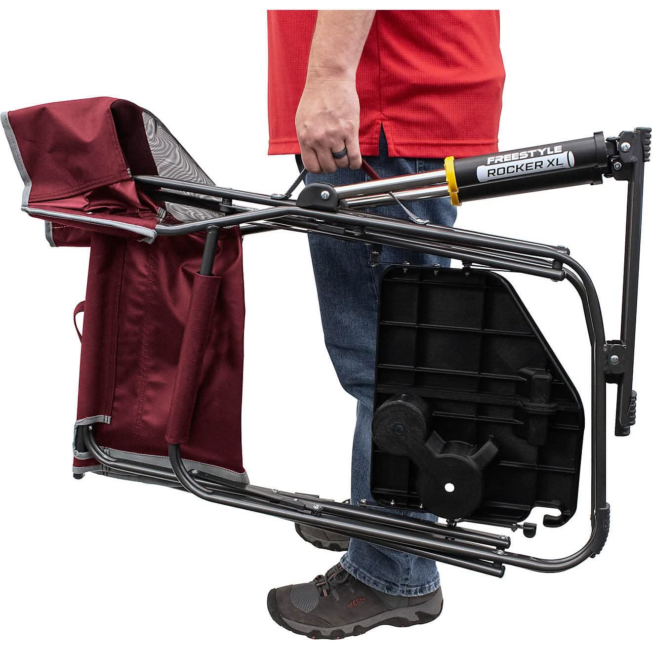 GCI Outdoor XL Freestyle Rocker with Side Table, Cinnamon