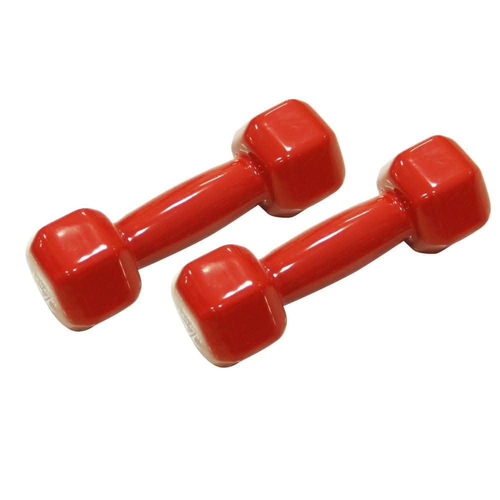 Ta Sports,s1 Hex Vinyl Dipping Dumbbell 4Kg*2Pcs, Db212, Red