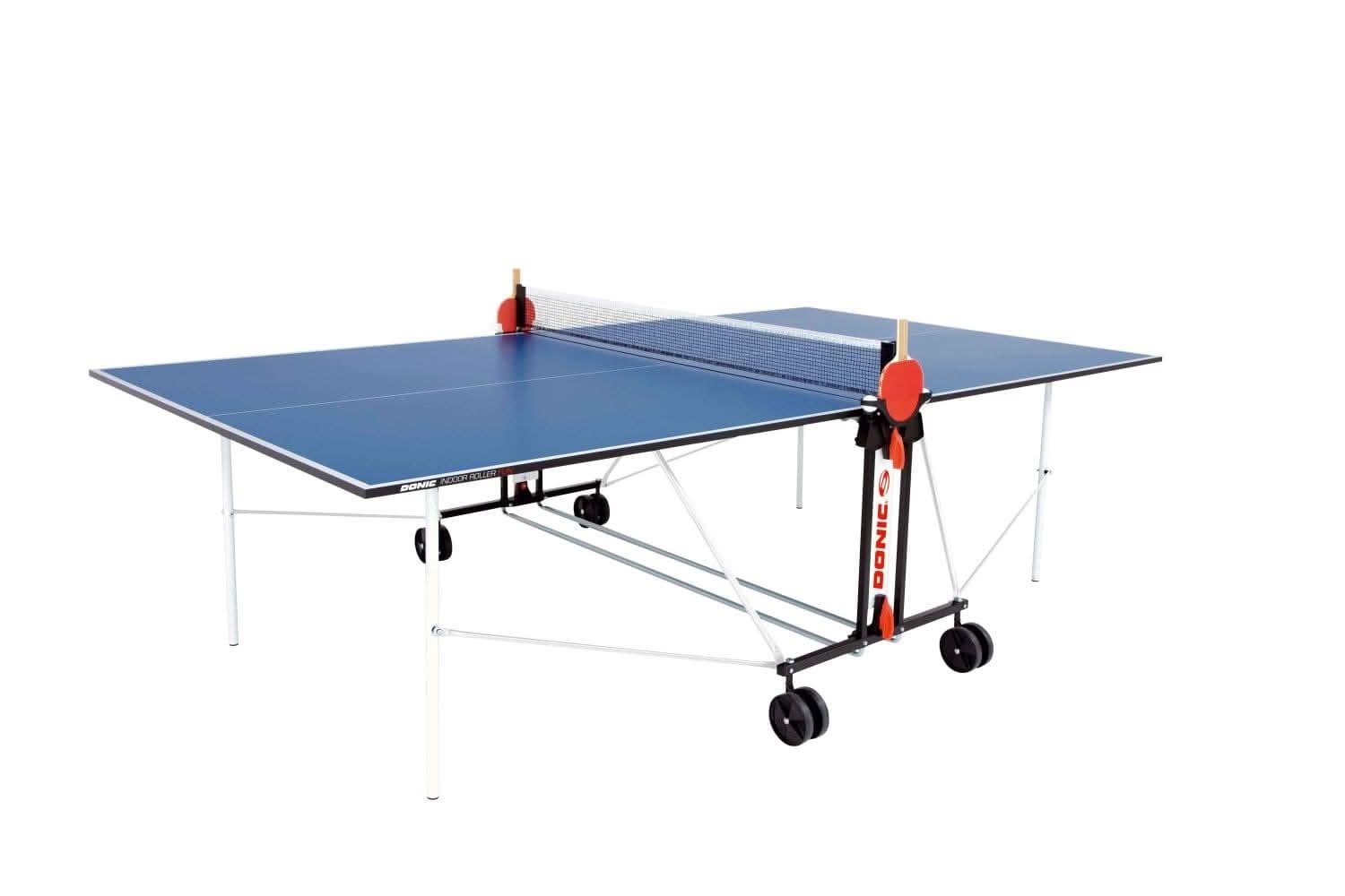 Donic Indoor Roller Fun Table Tennis Table, Blue
