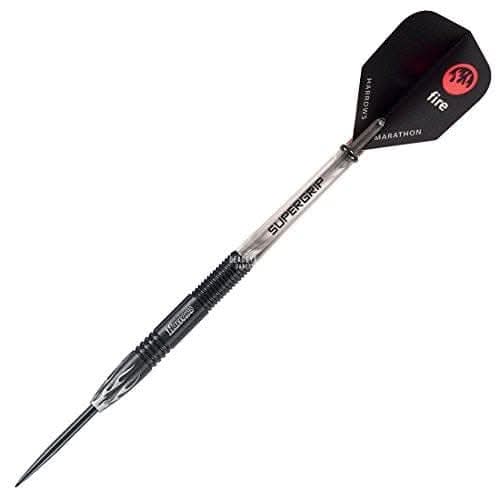 Harrows Unisex Adult FIRE 90% Pure Tungsten Darts - Black, 21 gm