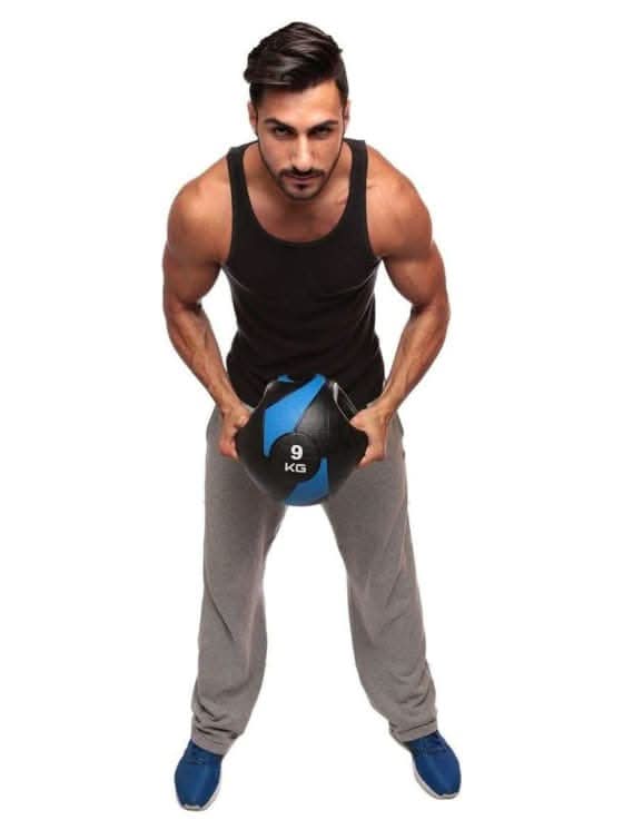 Liveup, Medicine Ball With Grips, Ls3007A