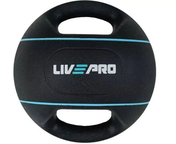 Liveup, Double Grip Medicine Ball, Lp8111-05, Black/Blue