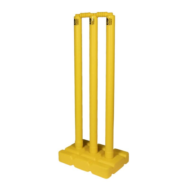 DS Plastic Cricket Stump Set with Base and Bails