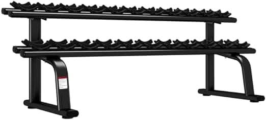 Ta Sports, Hex Dumbbell Set 2.5Kg To 25Kg With Heavy Duty Dumbbell Rack, Silver