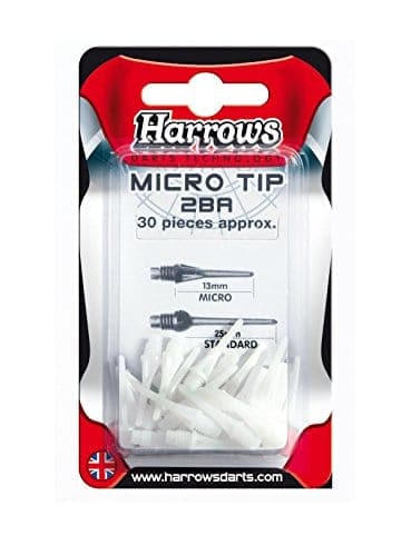 Harrows Micro Tip Black 2BA B/C D2MB Darts - Athletix.ae