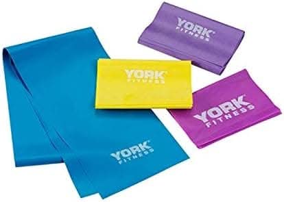 York, Fitness Pilates Resistance Band Set, 60237, Multi Color