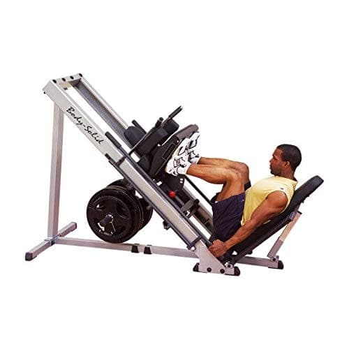 Body-Solid GLPH1100 Leg Press & Hack Squat Machine – Grey/Black | Lower Body Strength Trainer