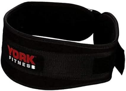 York, Fitness Nylon Workout Belt, 60210, Black