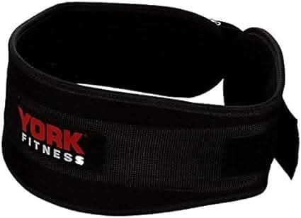 York, Fitness Nylon Workout Belt, 60210, Black