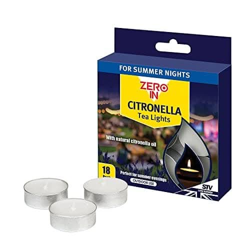 Zero In Citronella Tea Lights 18 Pack