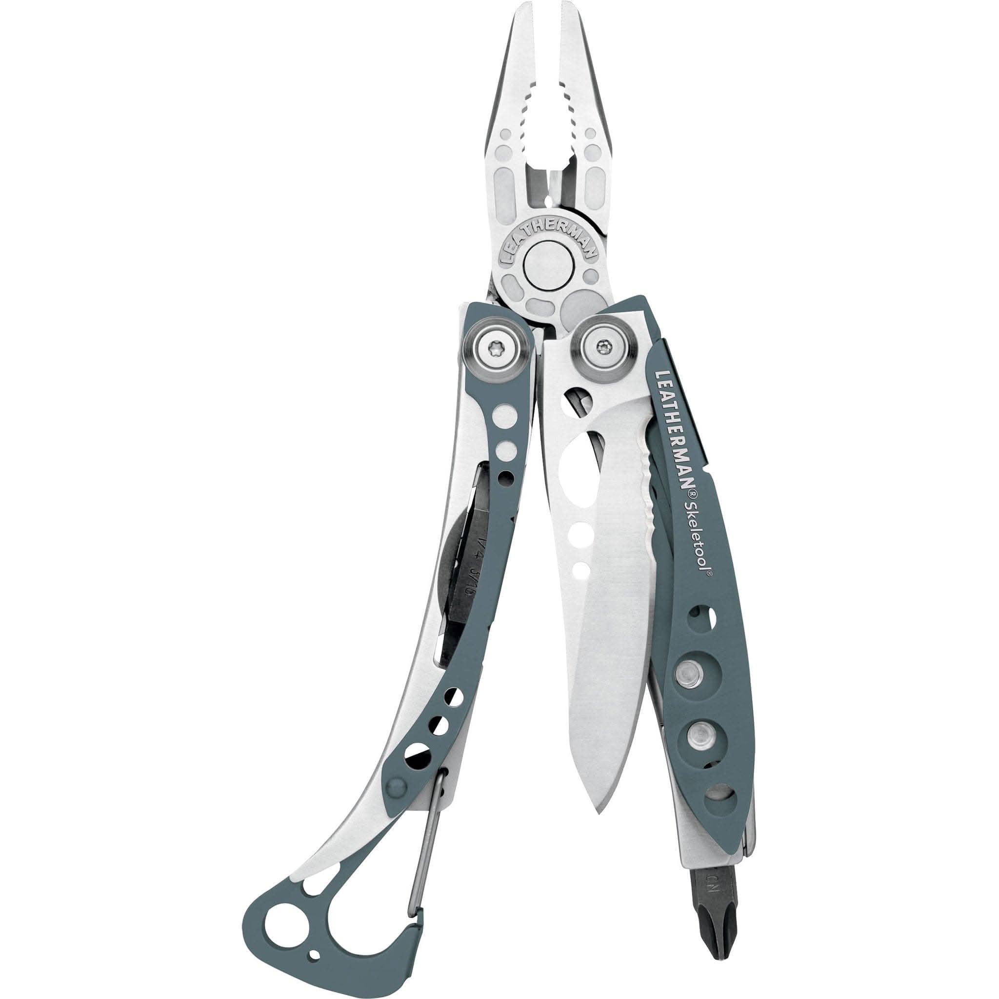 Leatherman Skeletool Lightweight Multitool with Combo Knife and Bottle Opener, Columbia Blue
