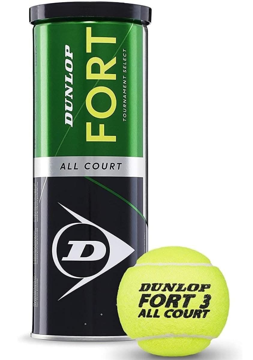 Dunlop Tennis Balls, ATP/Fort, Tube of 3